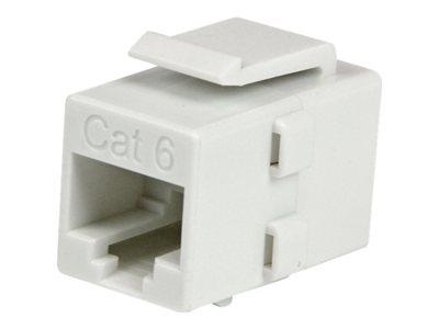 StarTech.com White Cat 6 RJ45 Keystone Jack Network Coupler - F/F