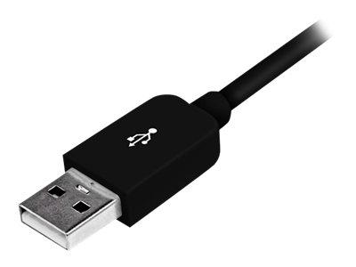 StarTech.com 3m (10ft) Long Black Apple 8-pin Lightning Connector to USB Cable for iPhone iPod iPad