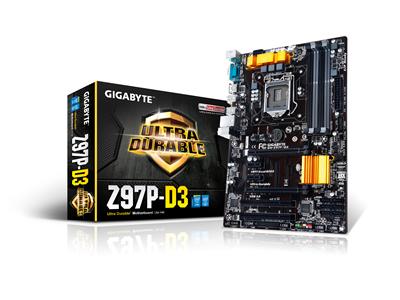 Gigabyte Z97P-D3 S1150 Intel Z97 4xDDR3 4xUSB3.0 10xUSB2.0 GBE ATX