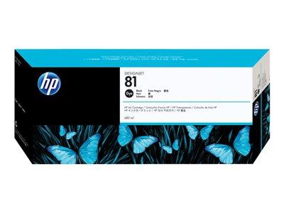 HP 81 680-ml Black Dye Ink Cartridge