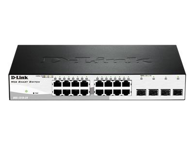 D-Link 20-Port Gigabit Smart+ Switch inc 4 SFP Ports (fanless)