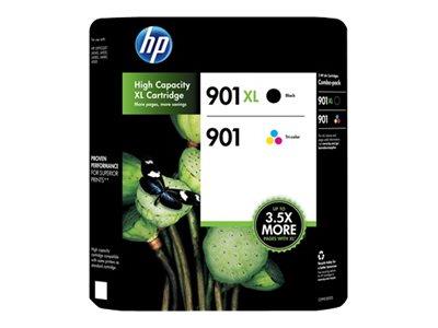 HP 901 High Yield Black & Standard Capacity Colour Ink Cartridge