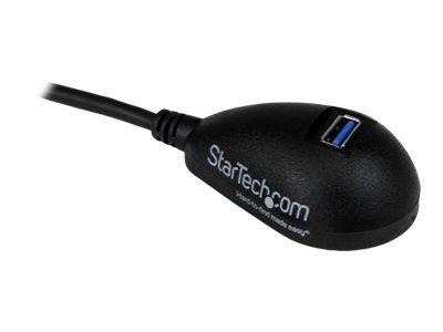 StarTech.com 5 ft Black Desktop SuperSpeed USB 3.0 Extension Cable - A to A M/F