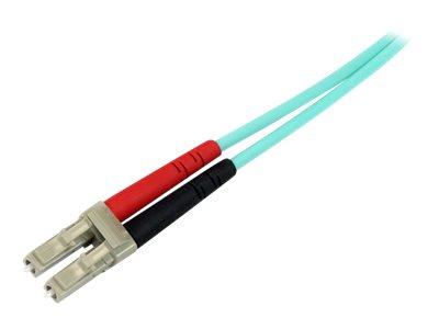 StarTech.com 1m 10 Gb Aqua Multimode 50/125 Duplex LSZH Fiber Patch Cable LC - LC