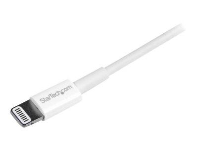 StarTech.com 1m (3ft) White Apple 8-pin Slim Lightning Connector to USB Cable for iPhone iPod iPad