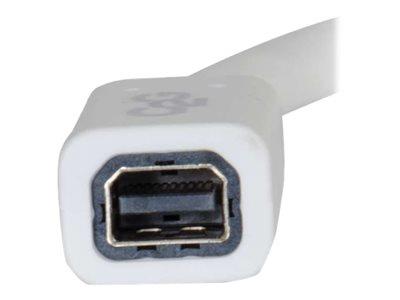 C2G 1m Mini DisplayPort Extension Cable M/F - White