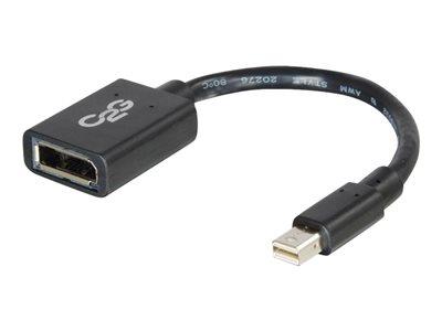 C2G 15cm Mini DisplayPort Male to DisplayPort Female Adapter Cable -  Black