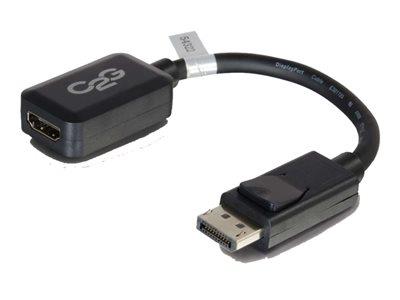 C2G 20cm DisplayPort Male to HDMI Female Adapter Converter Black