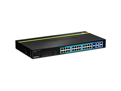 TRENDnet TPE-224WS 24-Port 10/100 Mbps Web Smart PoE+ Switch