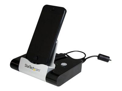 StarTech.com 3 Port USB 3.0 Hub plus Combo Fast-Charge Port (2.1A) with Smartphone / Stand - Black