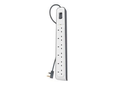 Belkin 6 Way Surge Protection Strip - 2m