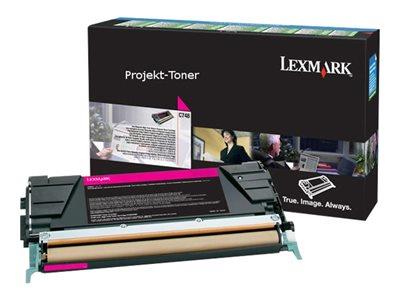 Lexmark C748H3MG Magenta High Yield Toner Cartridge 10k Yield