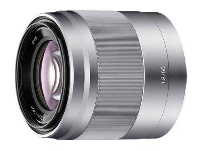 Sony SEL50F18 E 50mm f/1.8 OSS Lens E Mount for NEX series - Silver