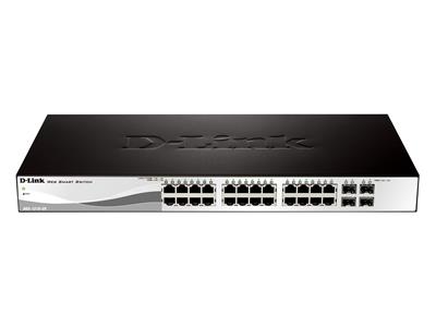 D-Link DGS-1210-24 24-port Gigabit Smart Switch with 4 SFP P