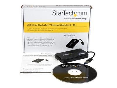 StarTech.com USB 3.0 to 4K DisplayPort External Multi Monitor Video Graphics Adapter