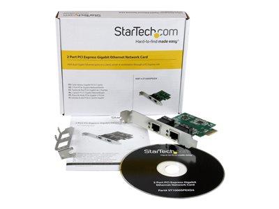 StarTech.com Dual Port Gigabit PCI Express Server Network Adapter Card - PCIe NIC