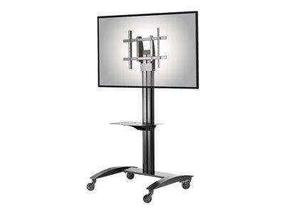 Peerless-AV Trolley For 32-75" Flat Panel Displays - Tinted Glass Shelf