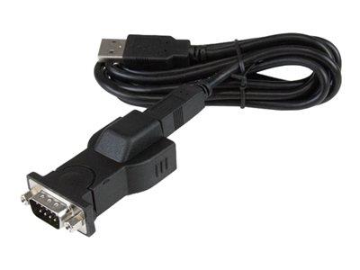 StarTech.com 1 Port USB to RS232 DB9 Serial Adapter with Detachable 6ft USB A to B Cable