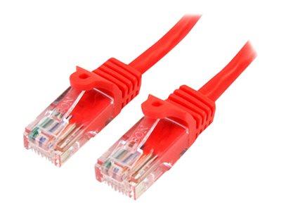 StarTech.com Cat5e Patch Cable with Snagless RJ45 Connectors 1m - Red