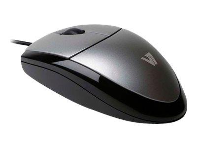 V7 Optical Mouse - Black/Silver