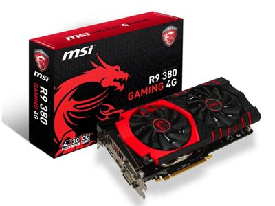 MSI Radeon R9 380 Gaming 4GB GDDR5 PCIe 3.0 DVI HDMI DP Graphics Card