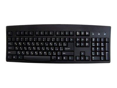Ceratech Euro Keyboard -  USB/PS2  Russian Black
