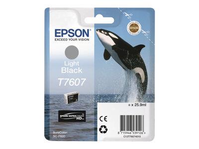 Epson T7607 Light Black Ink Cartridge SureColor SC-P600 Printers