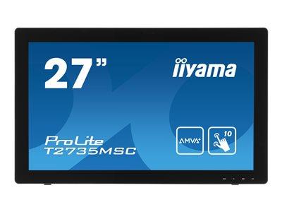 iiyama ProLite T2735MSC-B2 27" 1920x1080 5ms VGA DVI HDMI Touchscreen LED Monitor