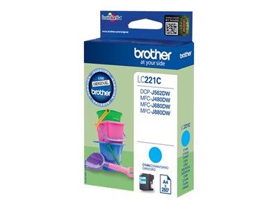 Brother LC221C Cyan Original Ink Cartridge