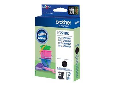 Brother LC221BK Black Original Ink Cartridge