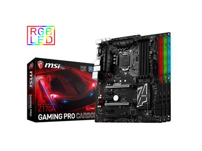 MSI Z170A GAMING PRO CARBON Intel Z170 S1151 DDR4 M.2 USB3.1