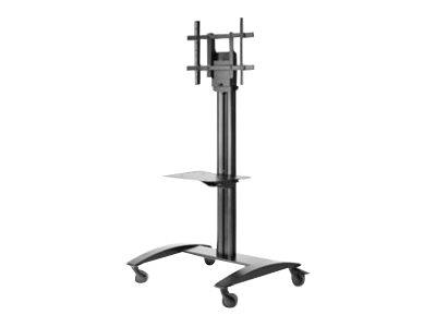 Peerless-AV Trolley For 32" - 75" Flat Panel, Height adjustable w/ Shelf