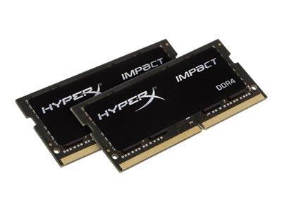 HyperX Impact Black 32GB (2x16GB) DDR4 2400 MHz CL14 SODIMM Memory
