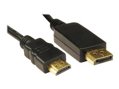 Cables Direct 3m DisplayPort to HDMI M-M Black Cable B/Q 50