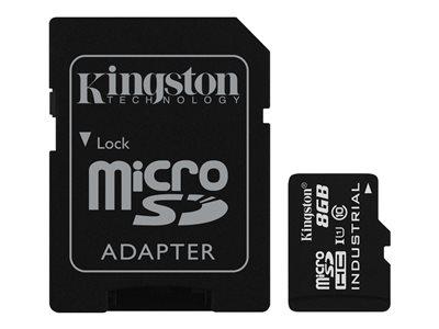 Kingston 8GB microSD UHS-I Industrial Temperature with SD Adaptor