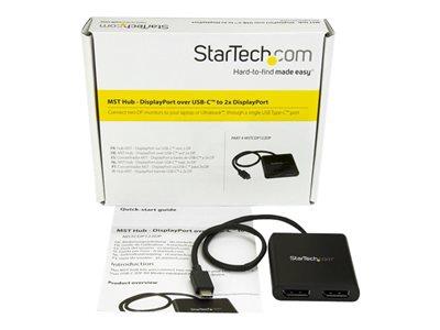 StarTech.com USB-C to DisplayPort MST Hub - 2-Port