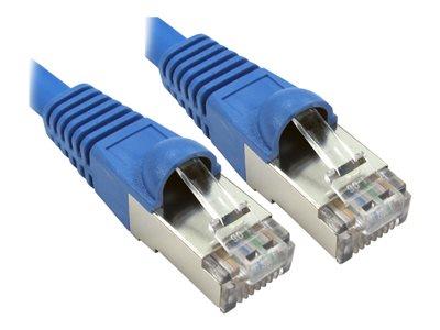 Cables Direct - Patch cable - RJ-45 (M) to RJ-45 (M) - 25 cm - SFTP - CAT 6a  - Blue