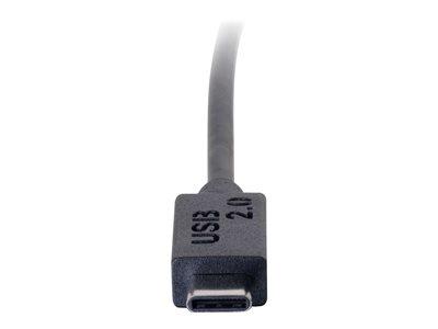 C2G 2m USB 2.0 USB C to USB Micro B Cable M/M - Black