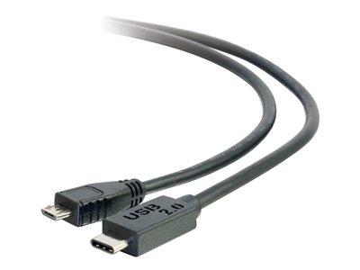 C2G 3m USB 2.0 USB C to USB Micro B Cable M/M - Black