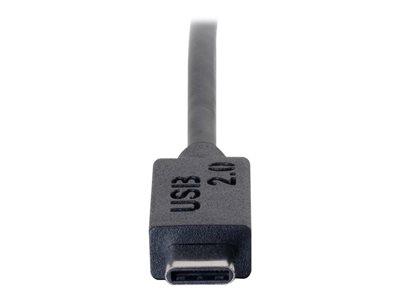 C2G 2m USB 2.0 USB C to USB B Cable M/M - Black
