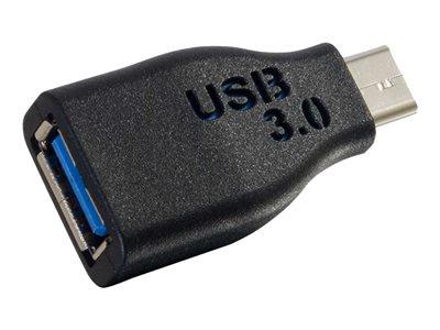 C2G USB 3.1 Gen 1 USB C to USB A Adapter M/F - Black