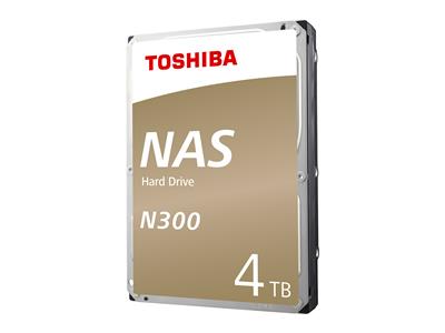 Toshiba 4TB N300 High-Reliability NAS Hard Drive - SATA 6Gb/s 7200RPM 128MB Cache