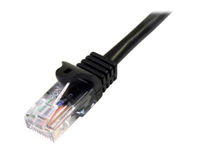 StarTech.com 0.5m Black Cat5e Patch Cable