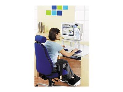 Kensington Memory Gel Mouse Pad with Integrated Wrist Support Q- Blue