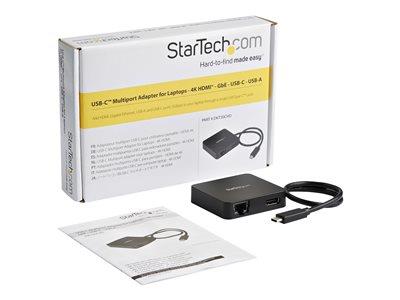 StarTech.com USB C Adapter - 4K HDMI, GbE