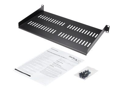 StarTech.com Vented 1U Rack Shelf - 10in