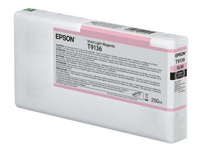 Epson T9136 200ml Vivid Light Magenta Original Ink