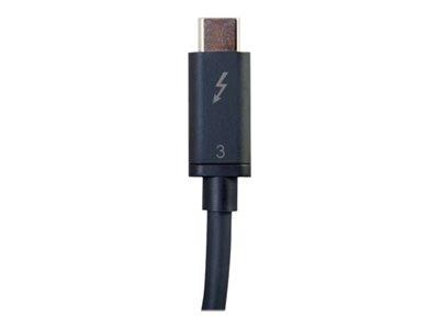 C2G 0.5m Thunderbolt 3 Cable (40Gbps) - 4K support - Black