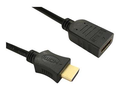 Cables Direct 2M V1.4 HDMI Fast/Ethernet M-F BLK