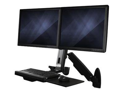 StarTech.com Dual Sit Stand Desk/Wall Mount